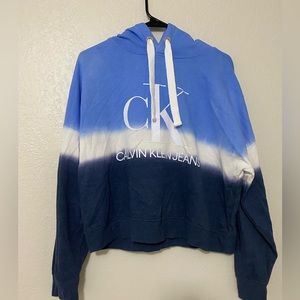 Calvin Klein Women's Dip Dye Logo Hoodie Sweatshirt